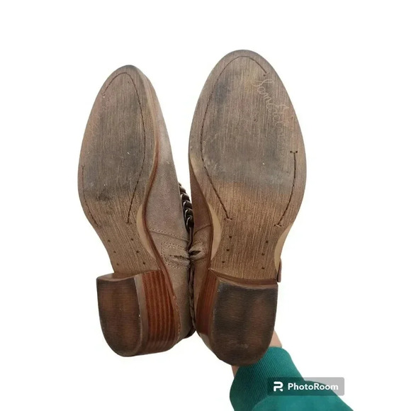 Sam Edelman Booties Tan Size 7 Zip Side. - Picture 7 of 8